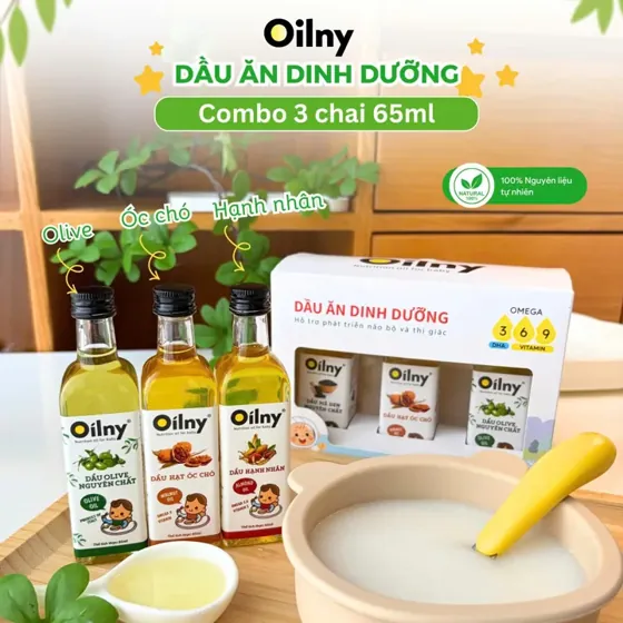 Combo Tăng Cân Khỏe Mạnh Oilny - 3 chai x 65ml
